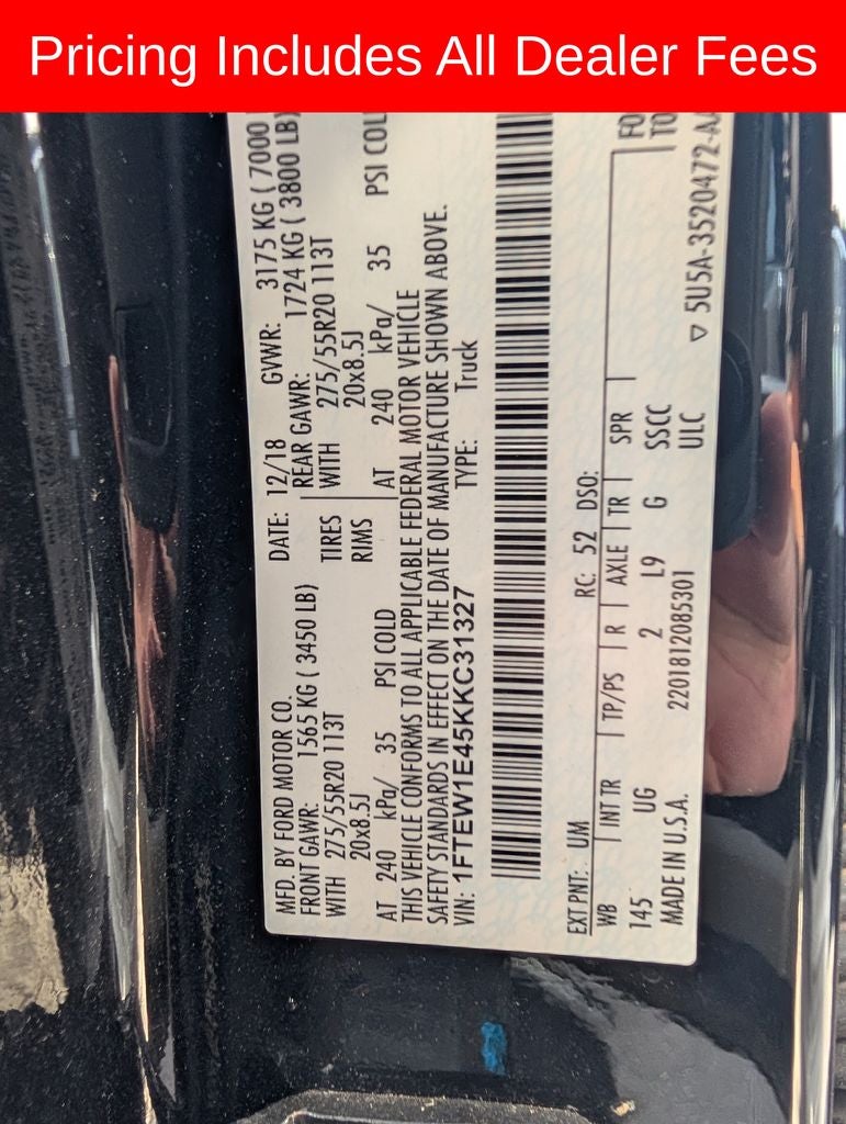 2019 Ford F-150 XLT