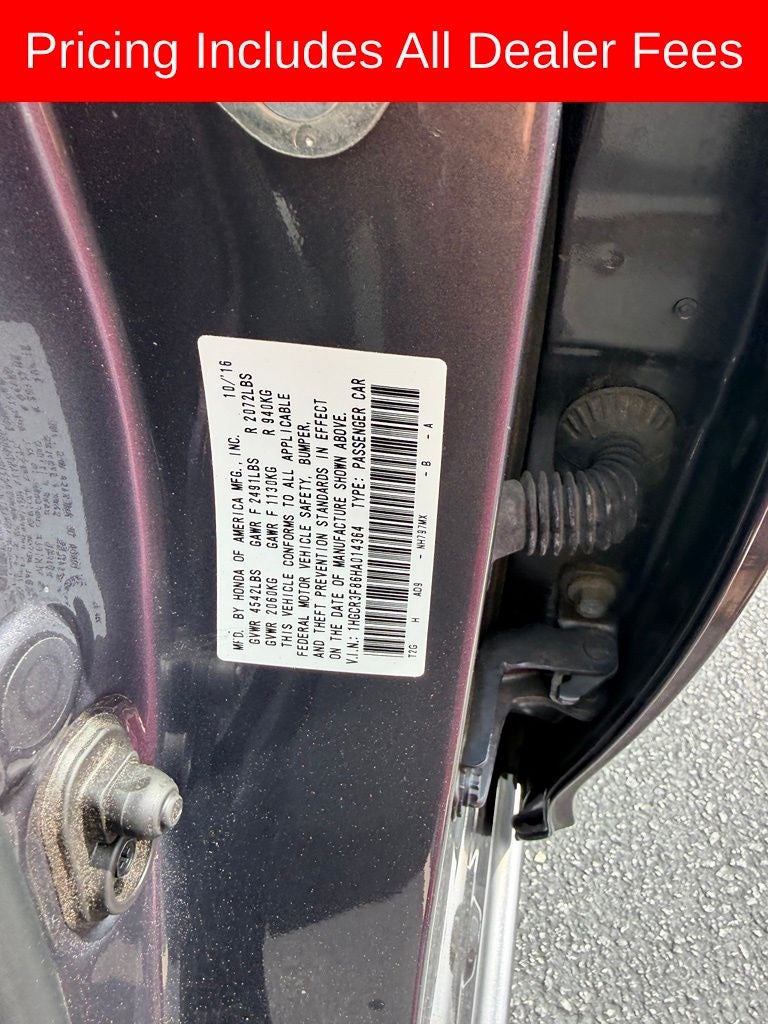 2017 Honda Accord EX-L V6