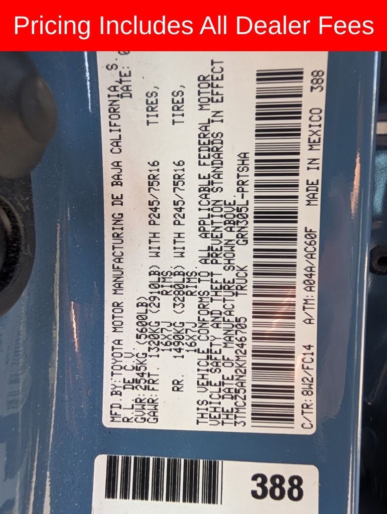 2019 Toyota Tacoma SR5 V6