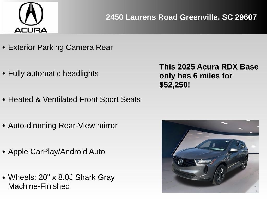 2025 Acura RDX A-Spec Package SH-AWD