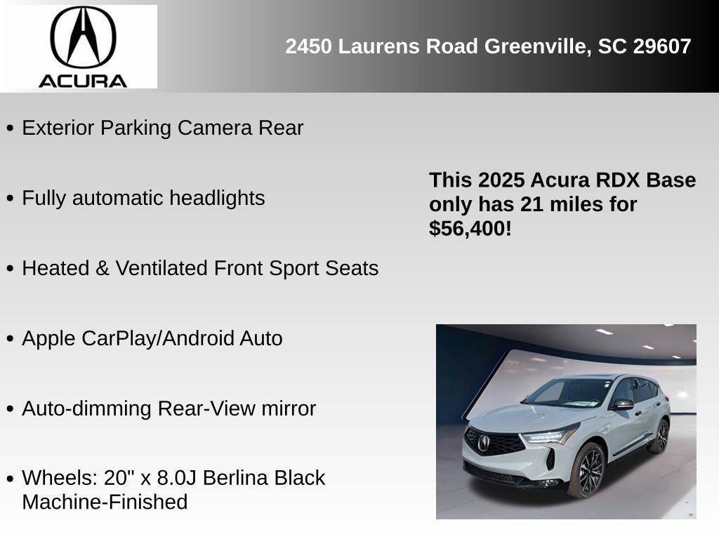 2025 Acura RDX A-Spec Advance Package SH-AWD
