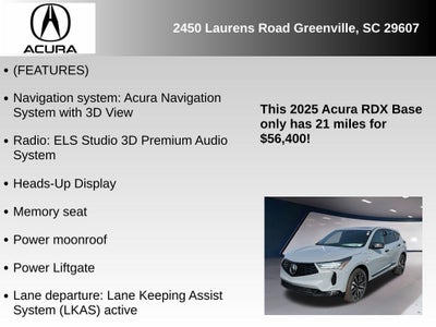 2025 Acura RDX A-Spec Advance Package SH-AWD