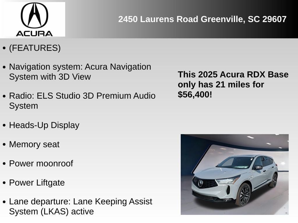 2025 Acura RDX A-Spec Advance Package SH-AWD