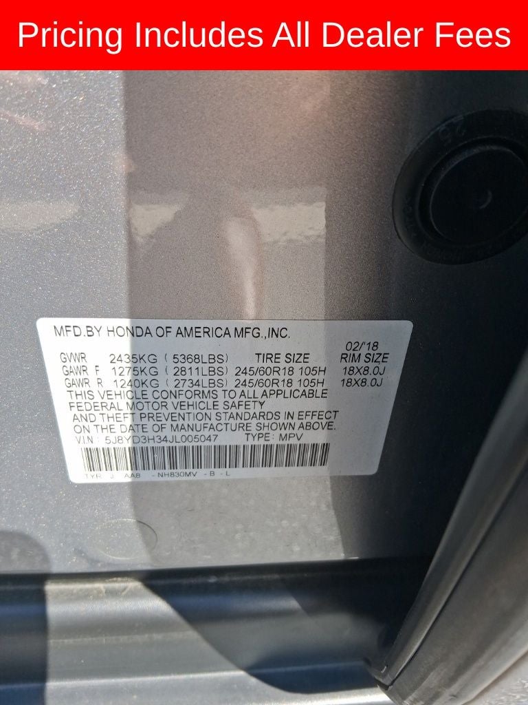 2018 Acura MDX 3.5L