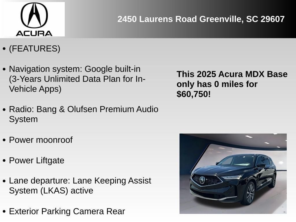2025 Acura MDX Technology Package SH-AWD