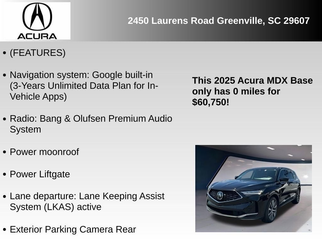 2025 Acura MDX Technology Package SH-AWD