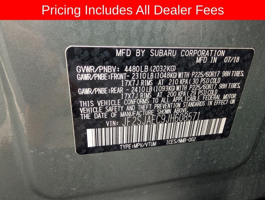 2018 Subaru Forester 2.5i Premium