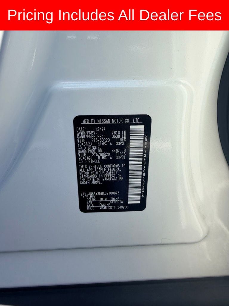 2025 Nissan Armada Platinum