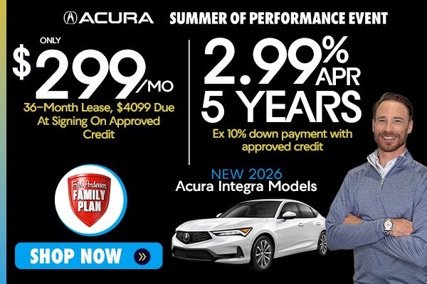 NEW 2026 ACURA INTEGRA MODELS
